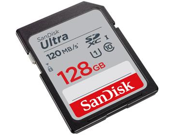 کارت حافظه SANDISK مدل Ultra سری SDSDUN4-128G-GN6IN SanDisk Ultra UHS-I U1 Class 10 120MBps SDHC - 128GB